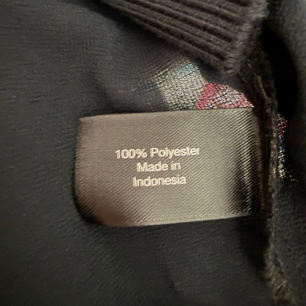 Lane Bryant Black Rhinestone Sheer Sleeve Top Size 22 24 Plus Blouse Dressy Chic - Picture 6 of 8